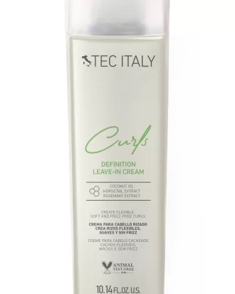 TEC ITALY - LEAVE IN CREAM - Crema para cabello rizado, crea rizos flexibles, suaves y sin frizz